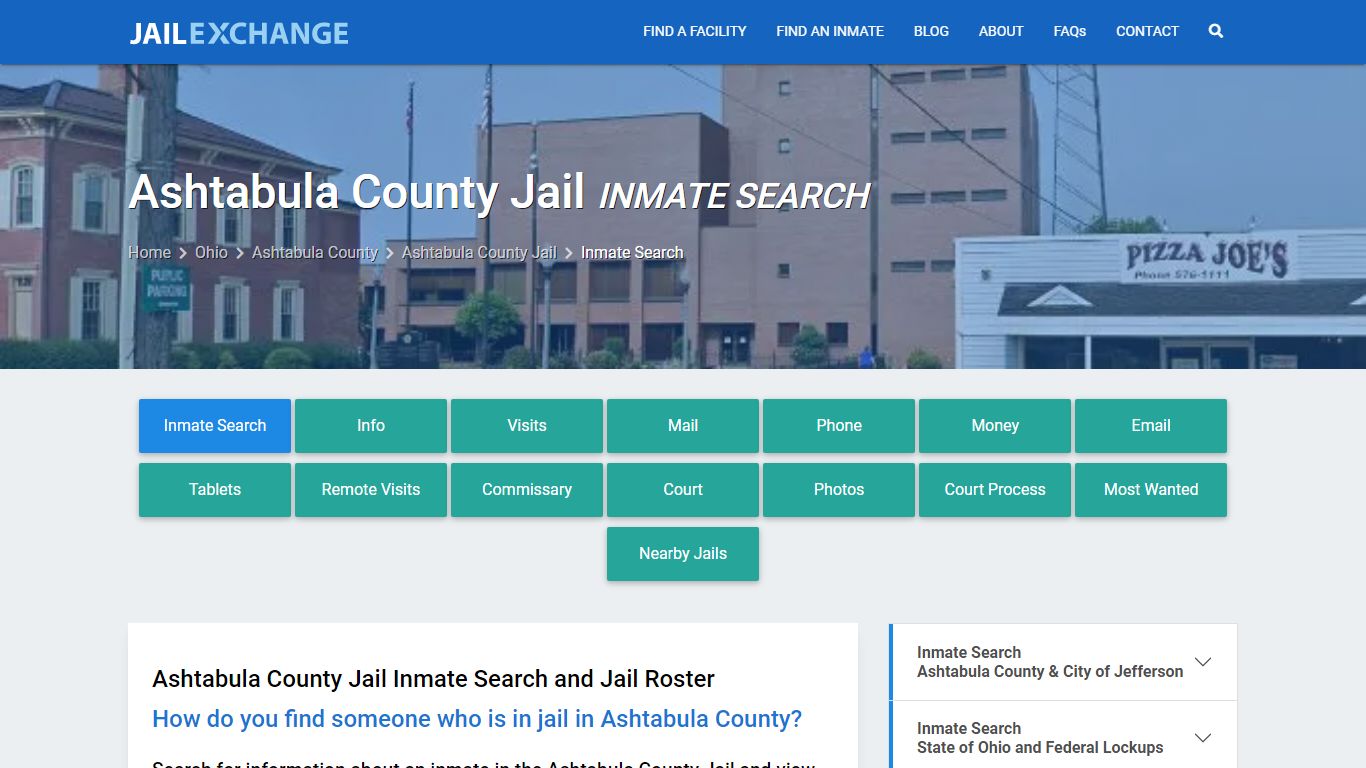 Inmate Search: Roster & Mugshots - Ashtabula County Jail, OH